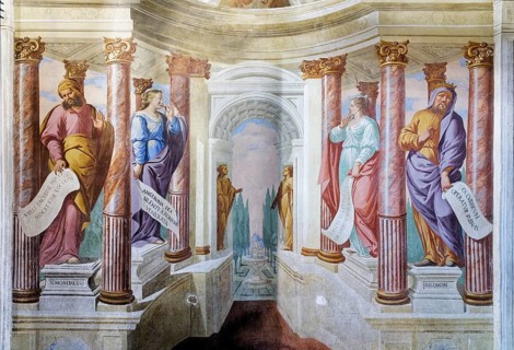 Frescoes in the Peace Room, Painter Sebastiano Taricco, Saletta chiamata del Silenzio, Palazzo