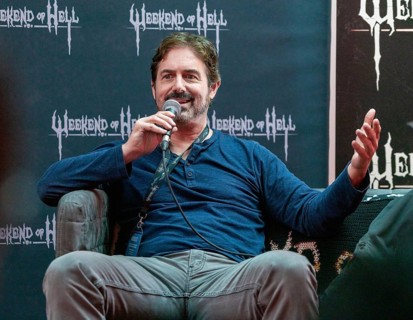 DÜSSELDORF-NEUSS, GERMANY, November 2nd 2019: Zach Galligan (*1964, American actor, Gremlins) talks