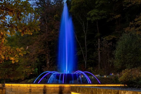 The Saxon State Spa Bad Elster has installed an impressive lighting system. A fascinating world of