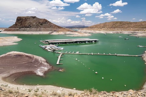 Truth or Consequences, New Mexico, The Elephant Butte reservoir on the Rio Grande holds water for