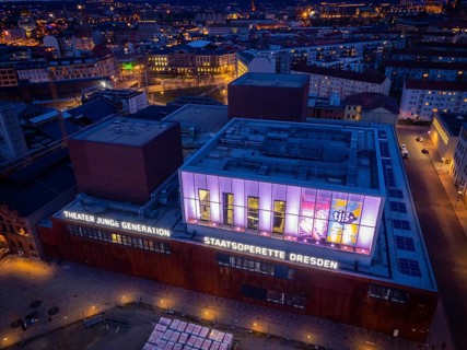 Power plant Mitte with State Operetta and TJG