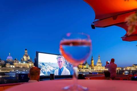 The Film Nights on the banks of the Elbe are Germany's largest open-air cinema festival. They have
