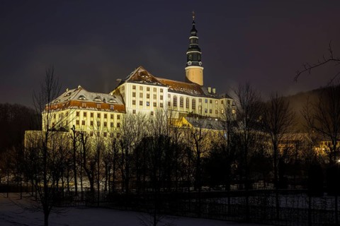 Weesenstein Castle in Winter