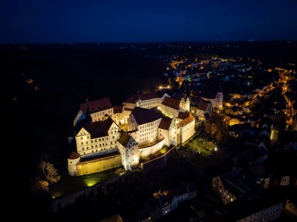 Colditz Castle by night