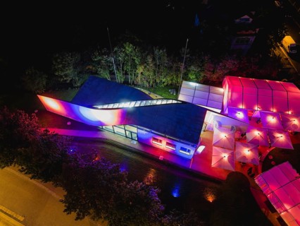 Carbon house, new construction, made of carbon concrete