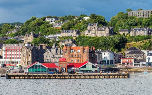 Oban Bay and Marina, Oban, Argyll and Bute, Scotland, UK