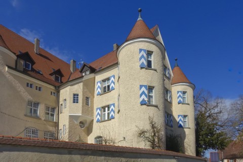 Wilfingen Castle, hunting lodge, windows, shutters, architecture, Wilflingen, municipality of