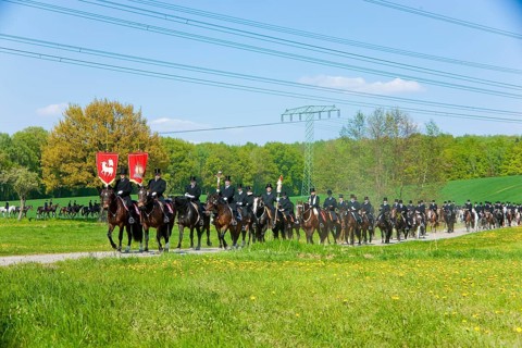 Every year at Easter there are about 5 processions in Lusatia, each with about 200 riders. The