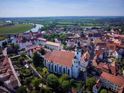 Torgau with Hartenfels Castle and St. Mary's Church