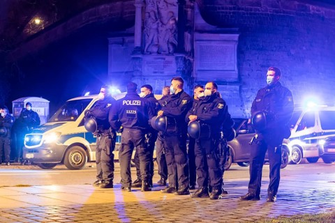 Corona deniers wanted to organise a demonstration in Dresden, which was banned by the city of