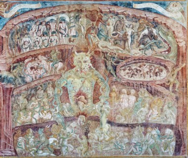 Circle of Hell after Dante Alighieri, Hell, detail from the fresco Last Judgment or Giudizio finale