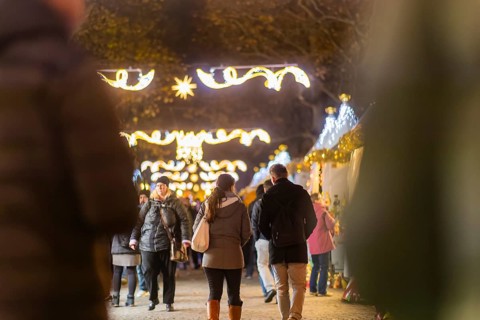 Neustädter Markt is home to one of Dresden's alternative Christmas markets