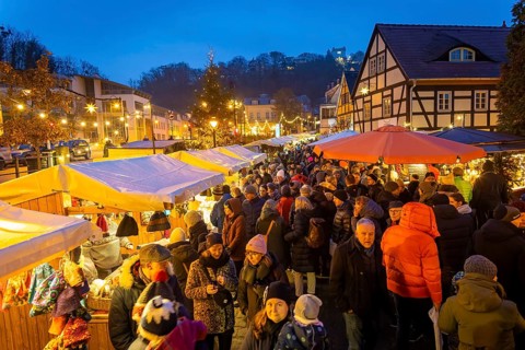 The Elbhangfest Christmas market on Körnerplatz is still an insider's tip in Dresden's Christmas