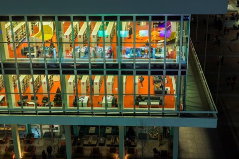 The City Library in the Dresden Cultural Palsat