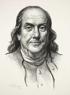 Benjamin Franklin (17 January 1706 - 17 April 1790) was an American printer, publisher, writer,