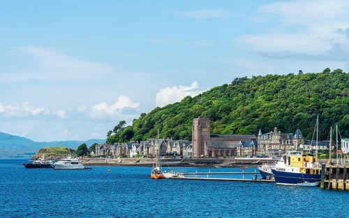 Oban Bay and Marina, Oban, Argyll and Bute, Scotland, UK