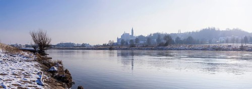 Winter atmosphere in Meissen with Albrechtsburg Castle