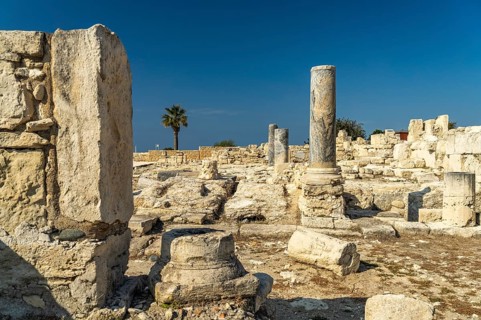 Ruins of the ancient Greek-Roman city of Kourion, Episkopi, Cyprus, Europe