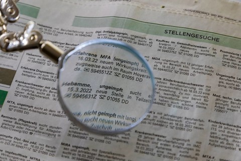 In many advertisements in the daily newspapers, strikingly similar job applications from employees