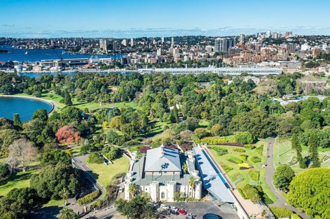 Sydney Conservatorium of Music, in the botanical gardens, Sydney, New South Wales, Australia,