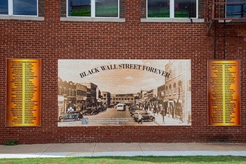 Tulsa, Oklahoma, The Greenwood District, known as the Black Wall Street. It was burned to the