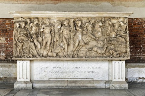 The Roman Phaedra Hippolytus Sarcophagus, Sarcofago romano, Fedra e Ippolito, 2nd c., Antiquity,