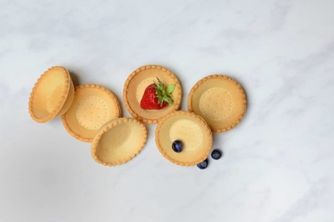 Tartelette, pre-made tartlet base with strawberry and blueberry