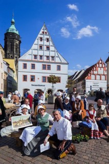 DEU Sachsen Pirna This year's Living Canaletto Picture was re-enacted on Friday, 24 April 2015, 3 p