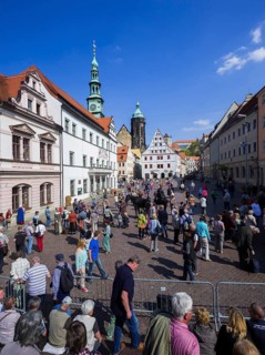 DEU Sachsen Pirna This year's Living Canaletto Picture was re-enacted on Friday, 24 April 2015, 3 p