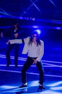 Dress rehearsal Stefanie Hertel my Stars, Sascha Pazdera as Michael Jackson