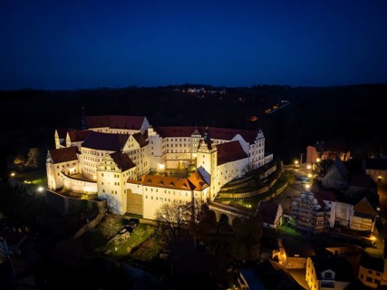 Colditz Castle by night