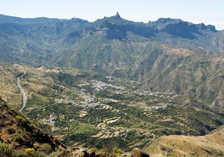 Parque Rural del Nublo, Roque Nublo at the back, Las Palmas Province, Gran Canaria, Canary Islands,