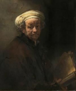 Self-portrait as the Apostle Paul, painting by Rembrandt van Rijn (1606) (1669), Historic,