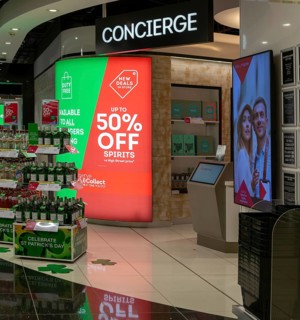 Concierge duty free shopping, South Terminal, London Gatwick airport, England, UK