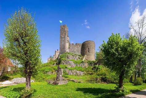 Stolpen Castle in spring