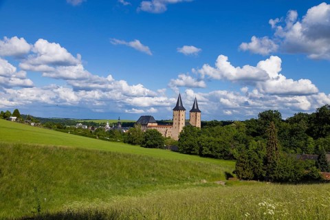 Rochlitz Castle is located in the west of the town of Rochlitz above the Zwickauer Mulde river in