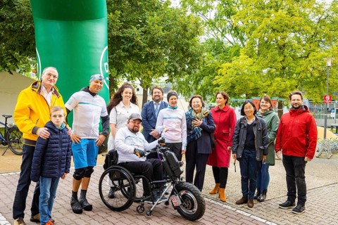 Prominent guests at the Active for Rare Diseases fundraising run