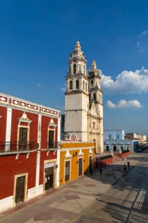 Cathedral church of Our Lady of the Immaculate Conception, Campeche city, Campeche State, Mexico,