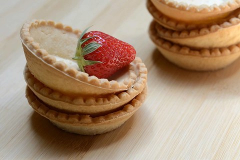 Tartelette, pre-made tartlet base with strawberry