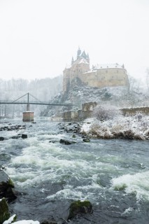 Kriebstein Castle in the Zschopau Valley in Central Saxony, from the 14th century