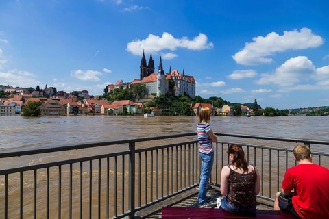 High water in Meissen at its peak