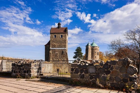 Stolpen Castle in autumn