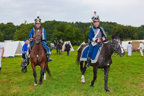 Hussar bivouac in Höfgen near Grimma