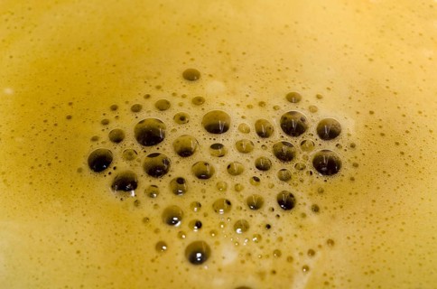 Coffee Foam with Bubbles