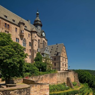 The Landgrave's Castle on the Schlossberg, Marburg an der Lahn, Hesse, Germany, Europe