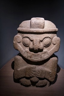 Artefacts in the gold museum, Bogota, Colombia, South America