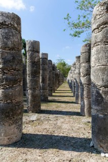 Group of a Thousand Columns, Chichen Itza, Mayan ruins, Yucatan, Mexico, Central America