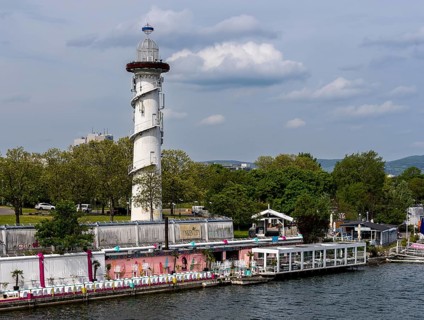 Gastronomy at Copa Beach, Donaucity, Vienna, Austria, Europe