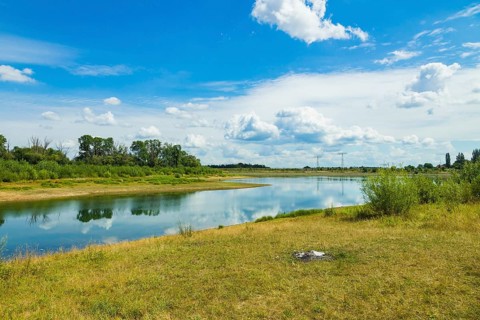 The Oberwartha reservoir was created by the largest earthen dam in Europe at the time when the