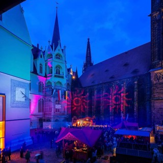 Medieval market at the Albrechtsburg in Meissen